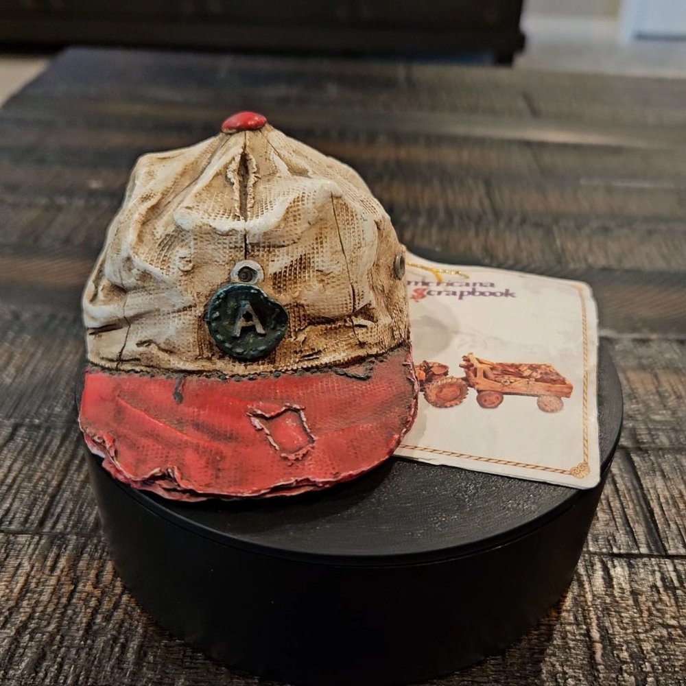 Vintage S.S. Sarna Baseball Hat/Cap Sculpture  4 1/4"